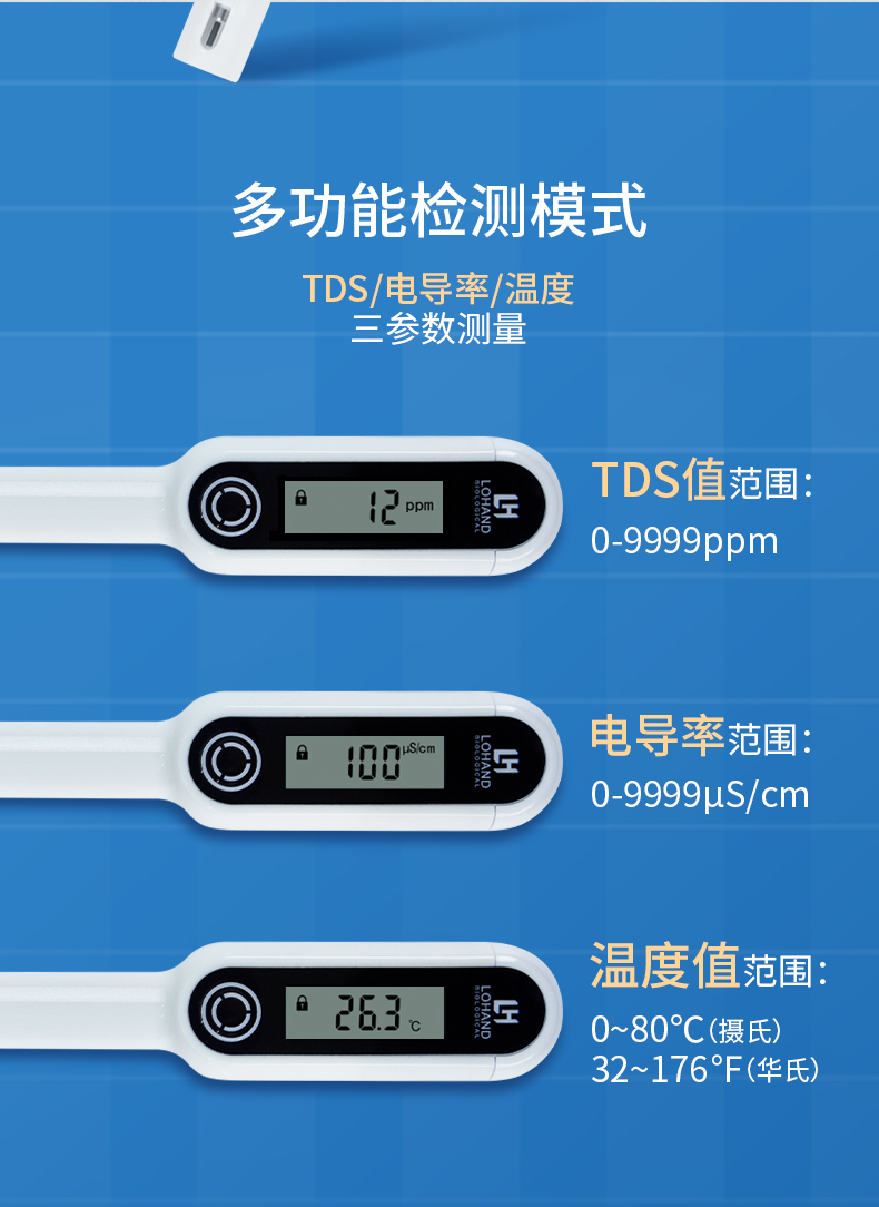 多功能水质检测笔 LH-TDS9（TDS、电导率、温度）(图7)